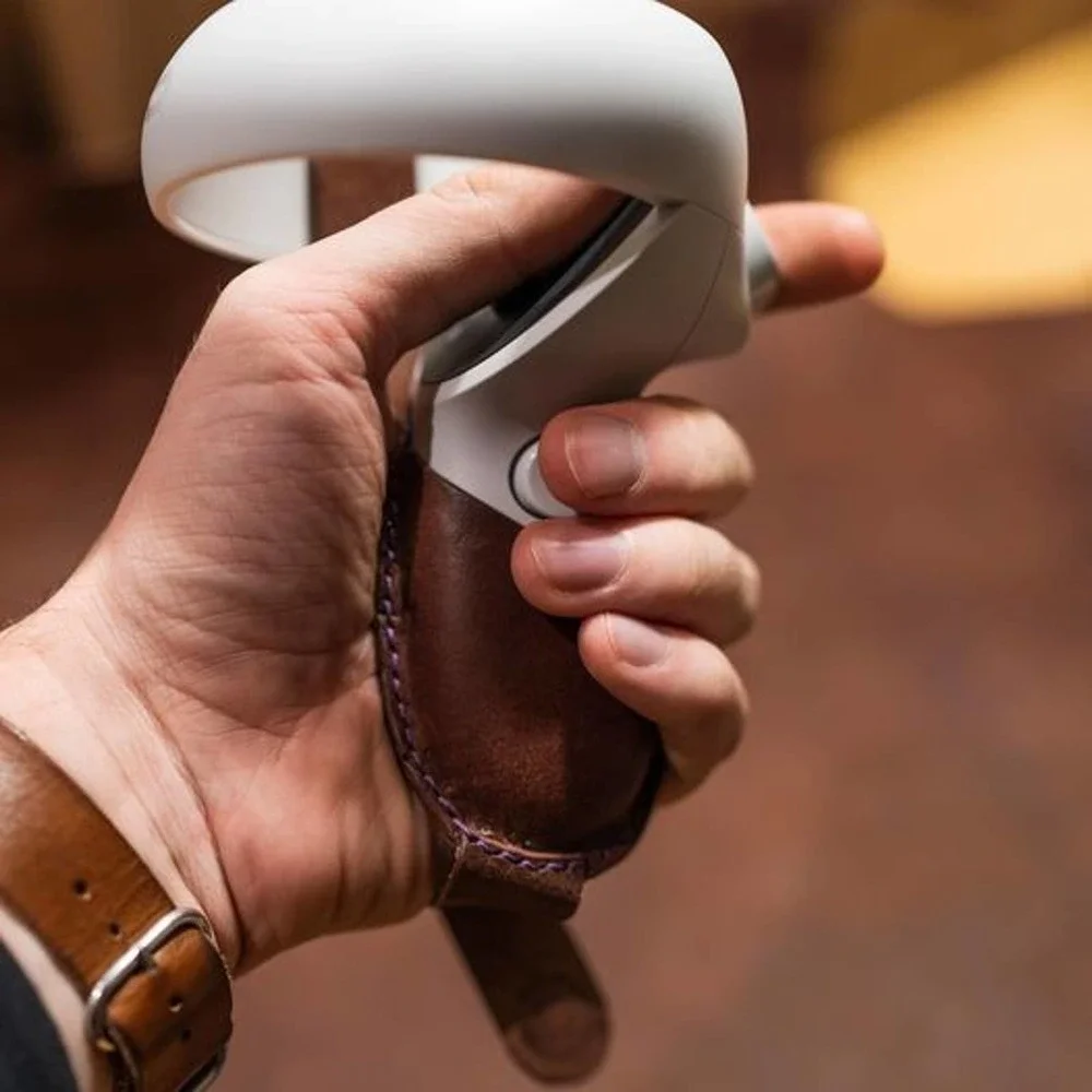 Oculus Quest 2 Custom Handmade Adjustable Leather Grip Straps